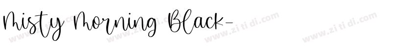 Misty Morning Black字体转换